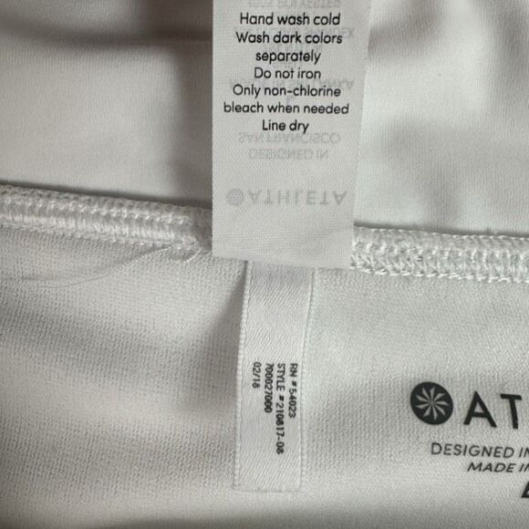 Athleta Side Tie Bikini Bottom Large Wide Band 210817 White - Picture 7 of 7